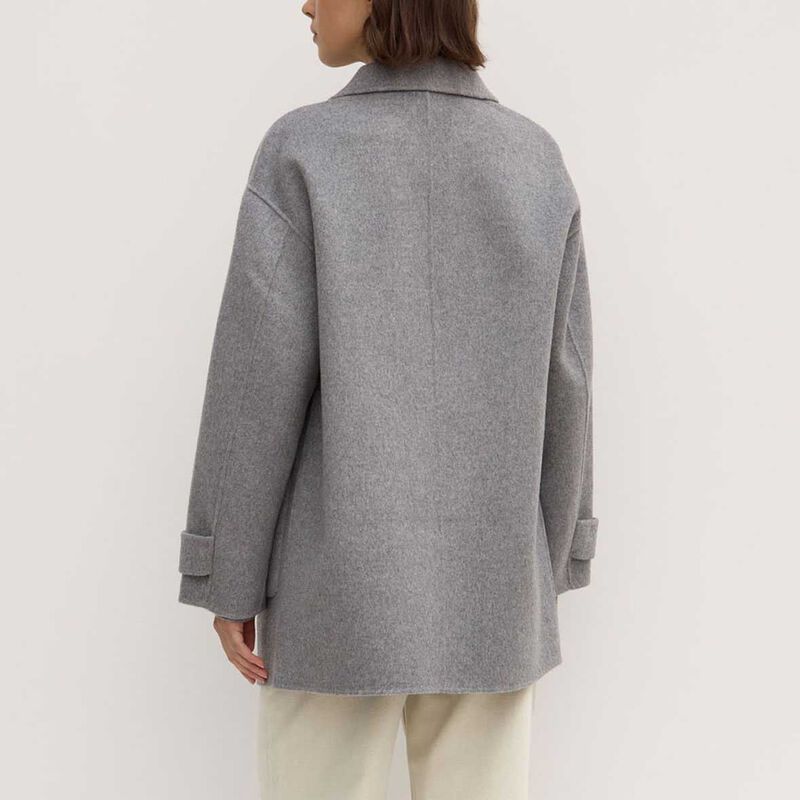 Assembly Label Pierra Wool Coat Grey Marle image number 1